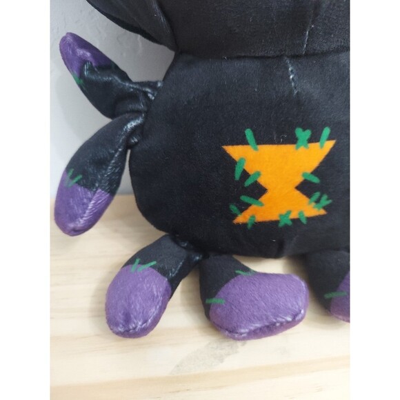 Kellytoy Spider Vampire Buttons Orange Black Purple Plush Halloween - Picture 2 of 10